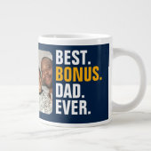 Personalisiert Best Bonus Vater je Stepfather Jumbo-Tasse (Rechts)