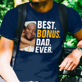 Personalisiert Best Bonus Vater je Stepfather T-Shirt