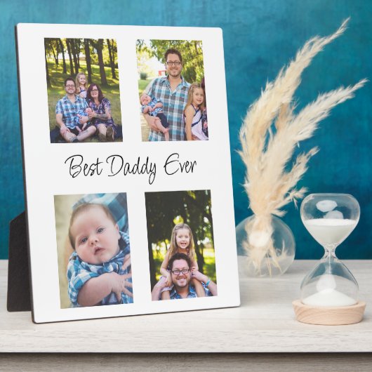 Personalisiert Best Daddy Ever Foto Fotoplatte (Seite)