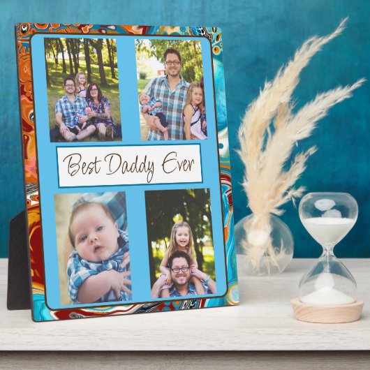 Personalisiert Best Daddy Ever Foto Fotoplatte (Seite)