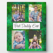 Personalisiert Best Daddy Ever Foto Plaque Fotoplatte (Vorderseite)