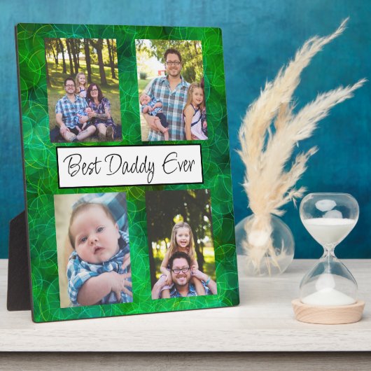 Personalisiert Best Daddy Ever Foto Plaque Fotoplatte (Seite)