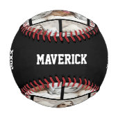 Personalisiert BEST DOG VATER JE Baseball (Vorderseite)