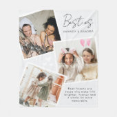 Personalisiert Best Friend 3 Foto Fleece Blanket (Vorderseite)
