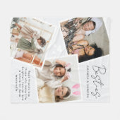 Personalisiert Best Friend 3 Foto Fleece Blanket (Vorderseite (Horizontal))