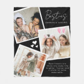 Personalisiert Best Friend 3 Foto Fleece Blanket (Vorderseite)