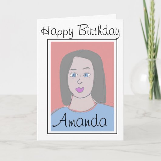 Personalisiert Best Friend Avatar Geburtstag Karte (Vorderseite)