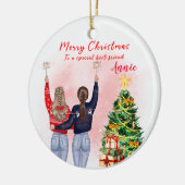 Personalisiert Best Friend Christmas Bestie Keramik Ornament (Links)