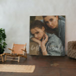 Personalisiert Best Friend Forever Foto Script Tex Künstlicher Leinwanddruck<br><div class="desc">Personalisiert Best Friend Forever Foto Script Tex Imitate Canvas Print</div>