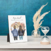 Personalisiert Best Friend Portrait - Herbstplatz Fotoplatte (Seite)