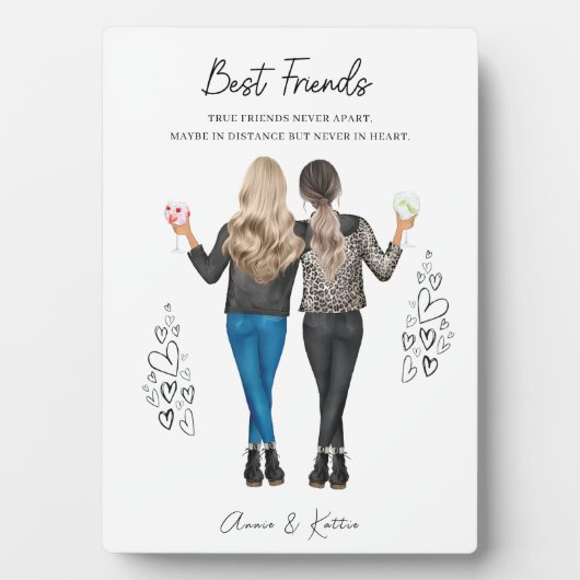 Personalisiert Best Friend Print, Weihnachts-Gesch Fotoplatte (Vorderseite)
