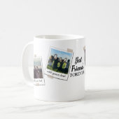 Personalisiert Best Friends 4 Foto Custom Collage Kaffeetasse (Vorderseite Links)