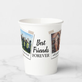 Personalisiert Best Friends 4 Foto Custom Collage Pappbecher