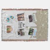 Personalisiert Best Friends 6 Foto Custom Collage Decke (Vorderseite)