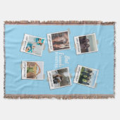 Personalisiert Best Friends 6 Foto Custom Collage Decke (Vorderseite)