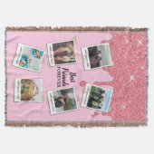 Personalisiert Best Friends 6 Foto Custom Collage Decke (Vorderseite)