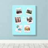 Personalisiert Best Friends 6 Foto Custom Collage Leinwanddruck (Insitu (Holzboden))