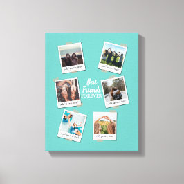 Personalisiert Best Friends 6 Foto Custom Collage Leinwanddruck