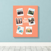 Personalisiert Best Friends 6 Foto Custom Collage Leinwanddruck (Insitu (Holzboden))