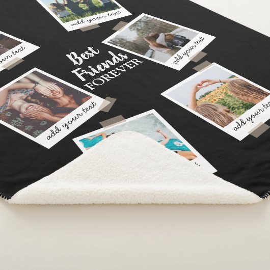 Personalisiert Best Friends 6 Foto Custom Collage Sherpadecke (3/4)