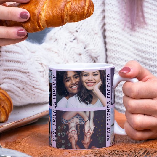 Personalisiert Best Friends Forever 6 Foto Custom Kaffeetasse