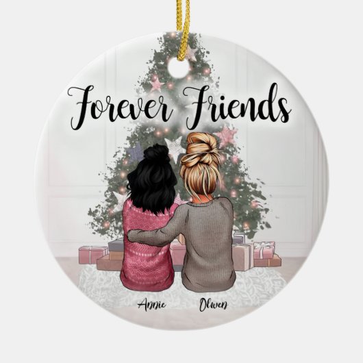 Personalisiert Best Friends Forever Ornament (Vorne)