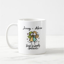 Personalisiert Best Friends Forever Tasse - BESTE 