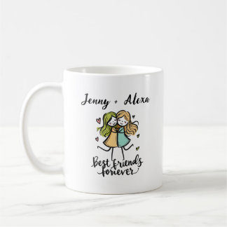 Personalisiert Best Friends Forever Tasse - BESTE