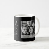 Personalisiert Best Friends Foto Black and White Kaffeetasse (VorderseiteRechts)