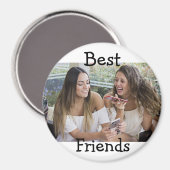 Personalisiert Best Friends Foto Magnet (Vorderseite/Rückseite)