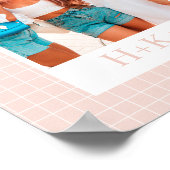 Personalisiert Best Friends Foto Pastel Boho Poster (Ecke)