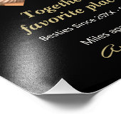 Personalisiert Best Friends Foto Poster, Freundsch (Ecke)