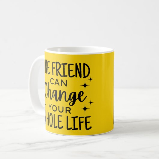 Personalisiert Best Friends Kaffeetasse (Vorderseite Links)