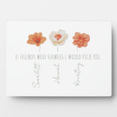 Personalisiert Best Friends Plaque Fotoplatte (Vorderseite)