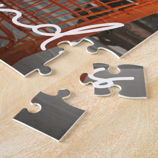 Personalisiert Best Friends Script-Foto Puzzle (Seite)