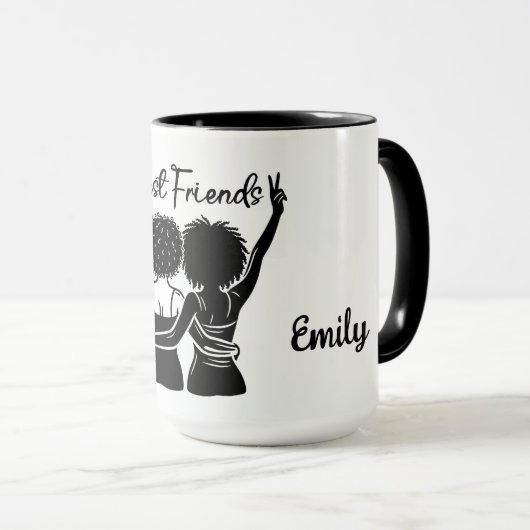 Personalisiert Best Friends Tasse (VorderseiteRechts)