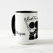 Personalisiert Best Friends Tasse (Vorderseite Links)