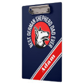 Personalisiert Best German Shepherd Vater Ever Klemmbrett (Links)