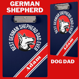 Personalisiert Best German Shepherd Vater Ever Klemmbrett