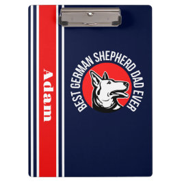 Personalisiert Best German Shepherd Vater Ever Klemmbrett