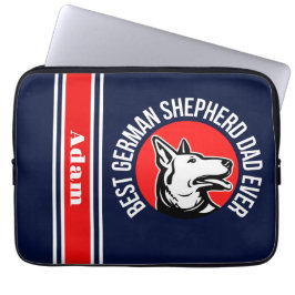 Personalisiert Best German Shepherd Vater Ever Laptopschutzhülle