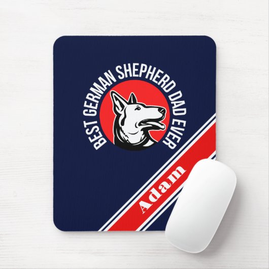Personalisiert Best German Shepherd Vater Ever Mousepad (Mit Mouse)