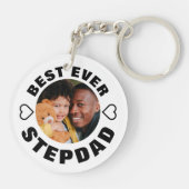 Personalisiert Best je Stepdad | Foto Schlüsselanh Schlüsselanhänger (Rückseite)