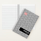 Personalisiert Best Life Ever Schwarz-weiß Red Notizblock (Innen)