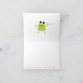 Personalisiert Best Life FROG Notecard (Innenseite)
