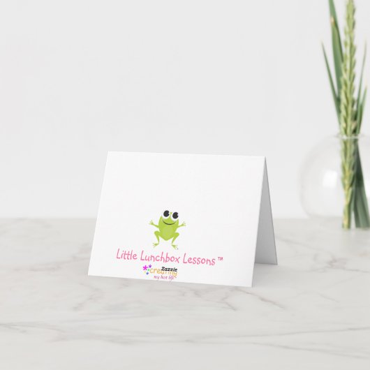 Personalisiert Best Life FROG Notecard (Rückseite)