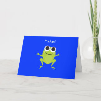Personalisiert Best Life FROG Notecard