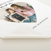 Personalisiert Best Mama Ever Heart Foto Sherpadecke (3/4)