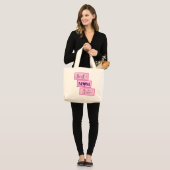 Personalisiert BEST MAMA JE 15 Script Große Tasche (Vorderseite (Model))