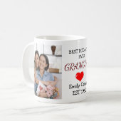 Personalisiert Best Mommy ever 2 Fotos Kaffeetasse (Vorderseite Links)